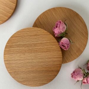 Деревянная крышка на стаканы