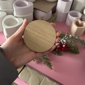 Деревянная крышка из дуба на матовый стакан Matte 250 мл